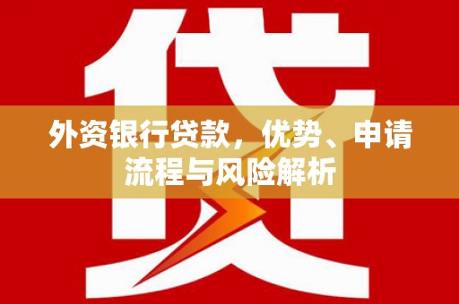 日土外资银行贷款，优势、申请流程与风险解析