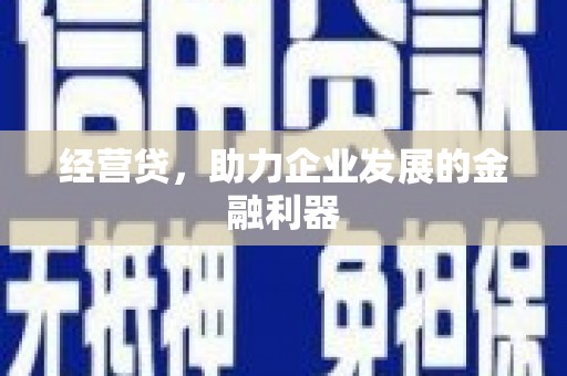 龙崎经营贷，助力企业发展的金融利器
