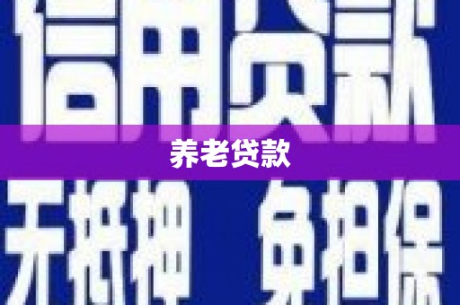 保康养老贷款
