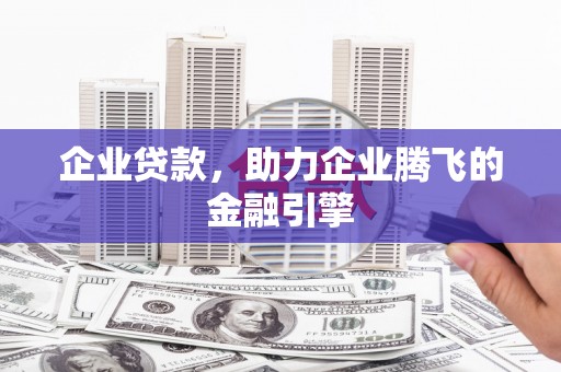 龙潭企业贷款，助力企业腾飞的金融引擎