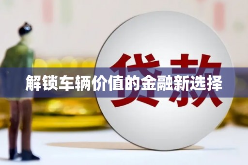 亭湖解锁车辆价值的金融新选择