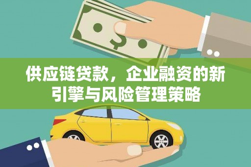 攸县供应链贷款，企业融资的新引擎与风险管理策略
