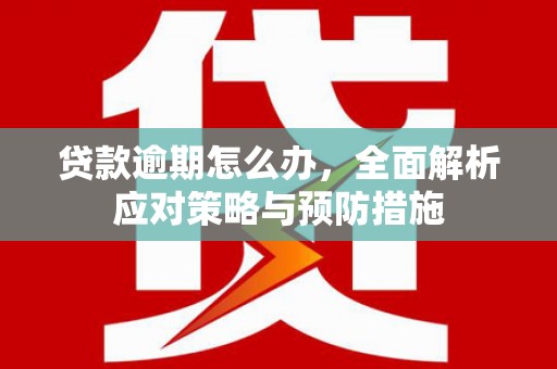 涞水贷款逾期怎么办，全面解析应对策略与预防措施
