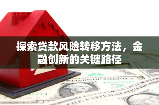 沭阳探索贷款风险转移方法，金融创新的关键路径