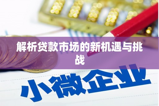 巧家解析贷款市场的新机遇与挑战
