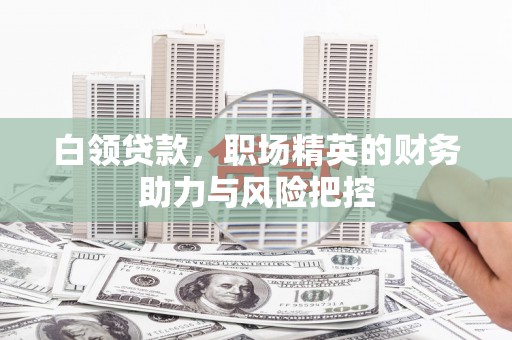 蔡甸白领贷款,职场精英的财务助力与风险把控 蔡甸白领贷款,职场精英的财务助力与风险把控
